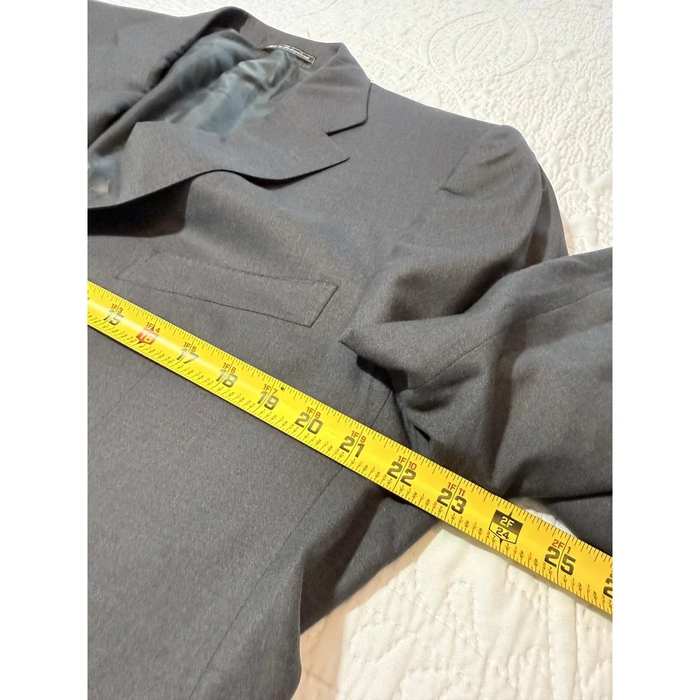 Ermenegildo Zegna Gray Suit‎ Jacket Blazer Menswear Made in Switzerland 44
